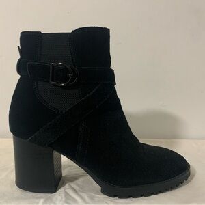 Blondo Black Suede Ankle Booties